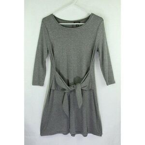 ana Gray Dress Women's Size Small Solid Pullover ¾ Sleeve